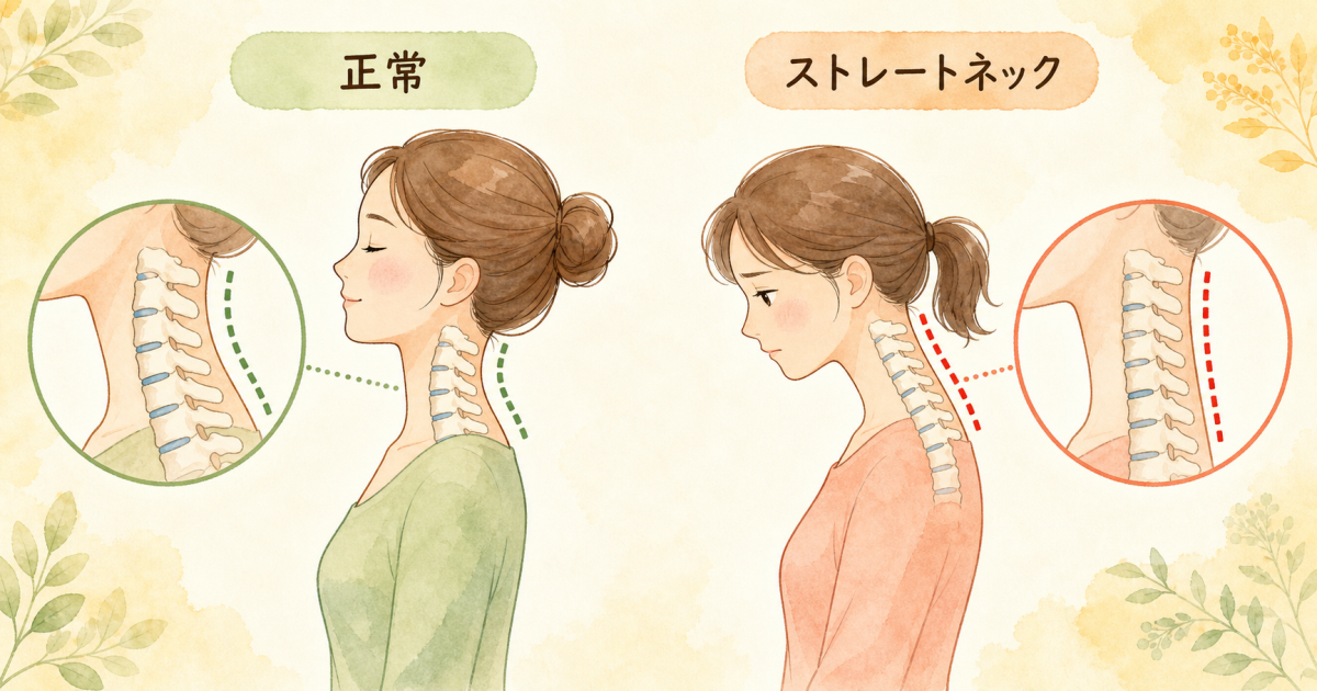 ■ストレートネック（スマホ首）とは？原因を分かりやすく解説