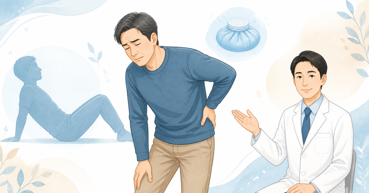 ぎっくり腰の応急処置はどうする？冷やす判断と受診基準を解説